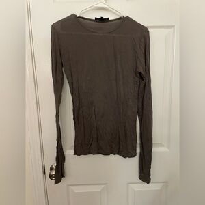 Marcellamoda sheer Long Sleeve Top